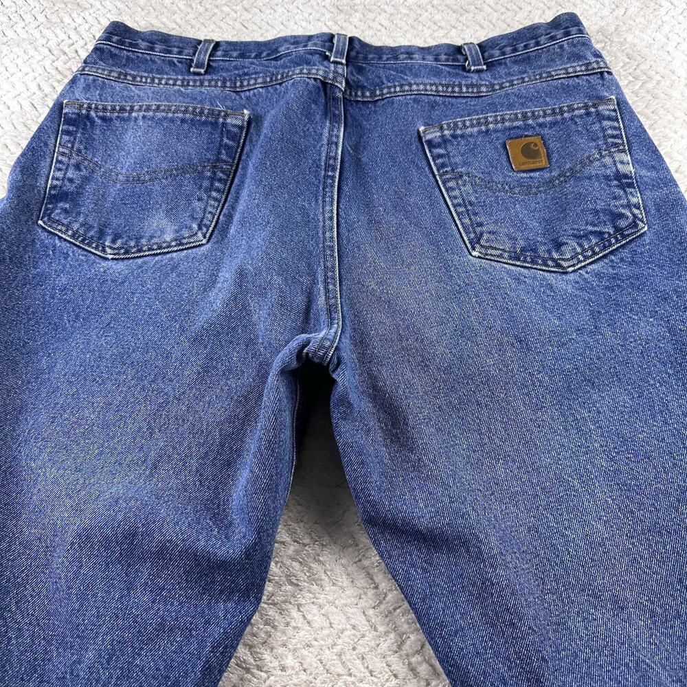 CARHARTT‎ Relaxed Fit Jeans Men's 40x30 Medium Wash Workwear 100% Cotton Denim - Picture 7 of 16